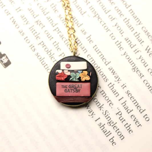 Book Stack Necklace 01