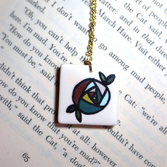 "The Illustrator's Rose" Necklace