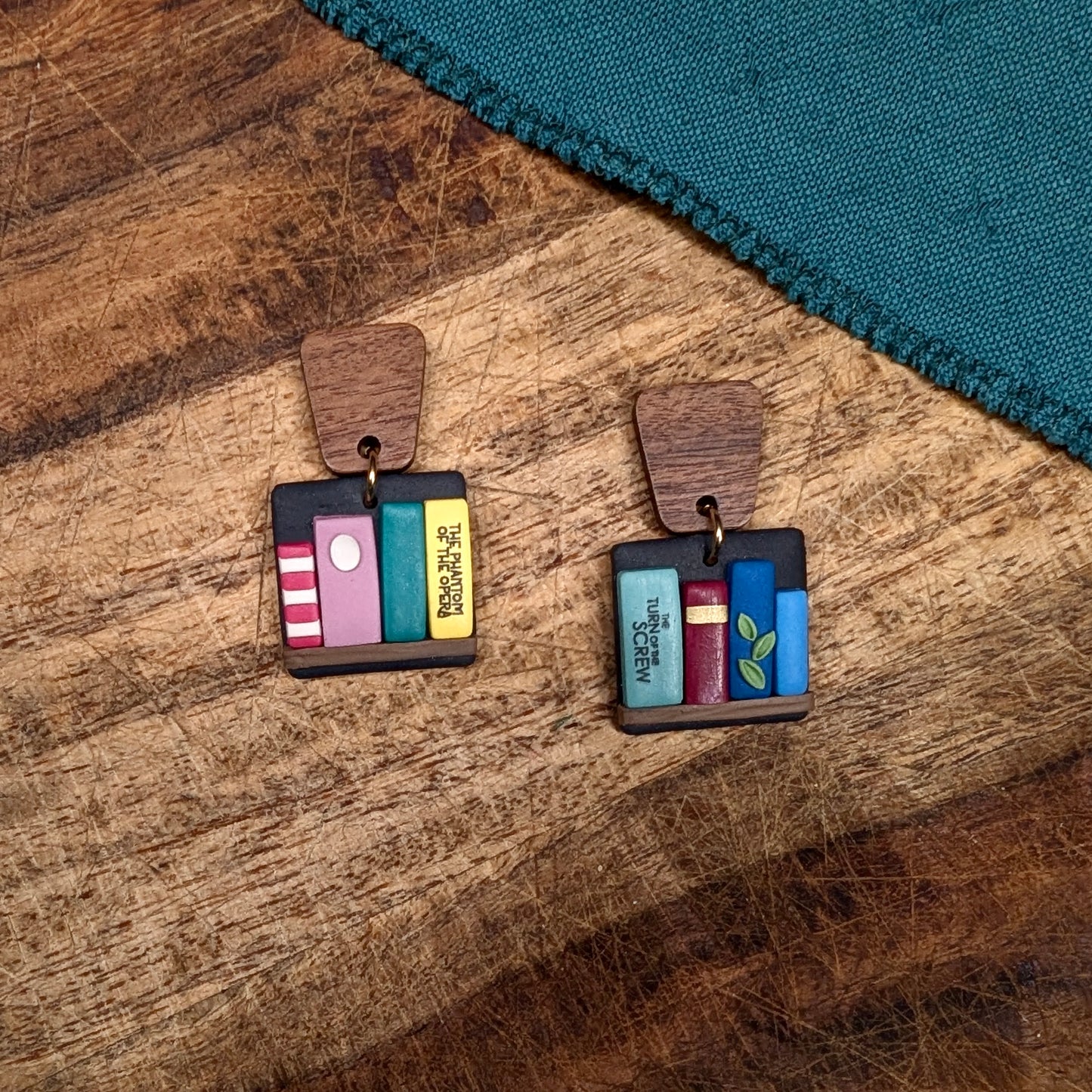 Gothic Book Nook Earrings