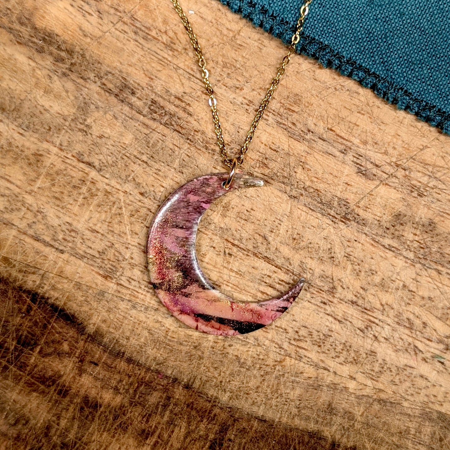 Burnt Orange Luna Necklace