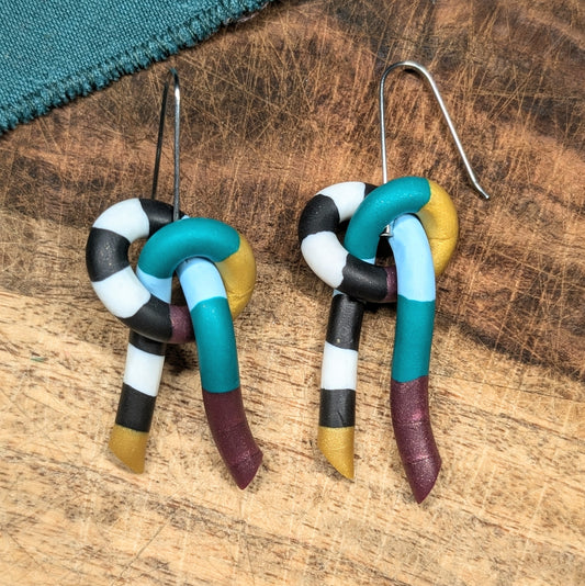 Knot Earrings - Earthy Tones