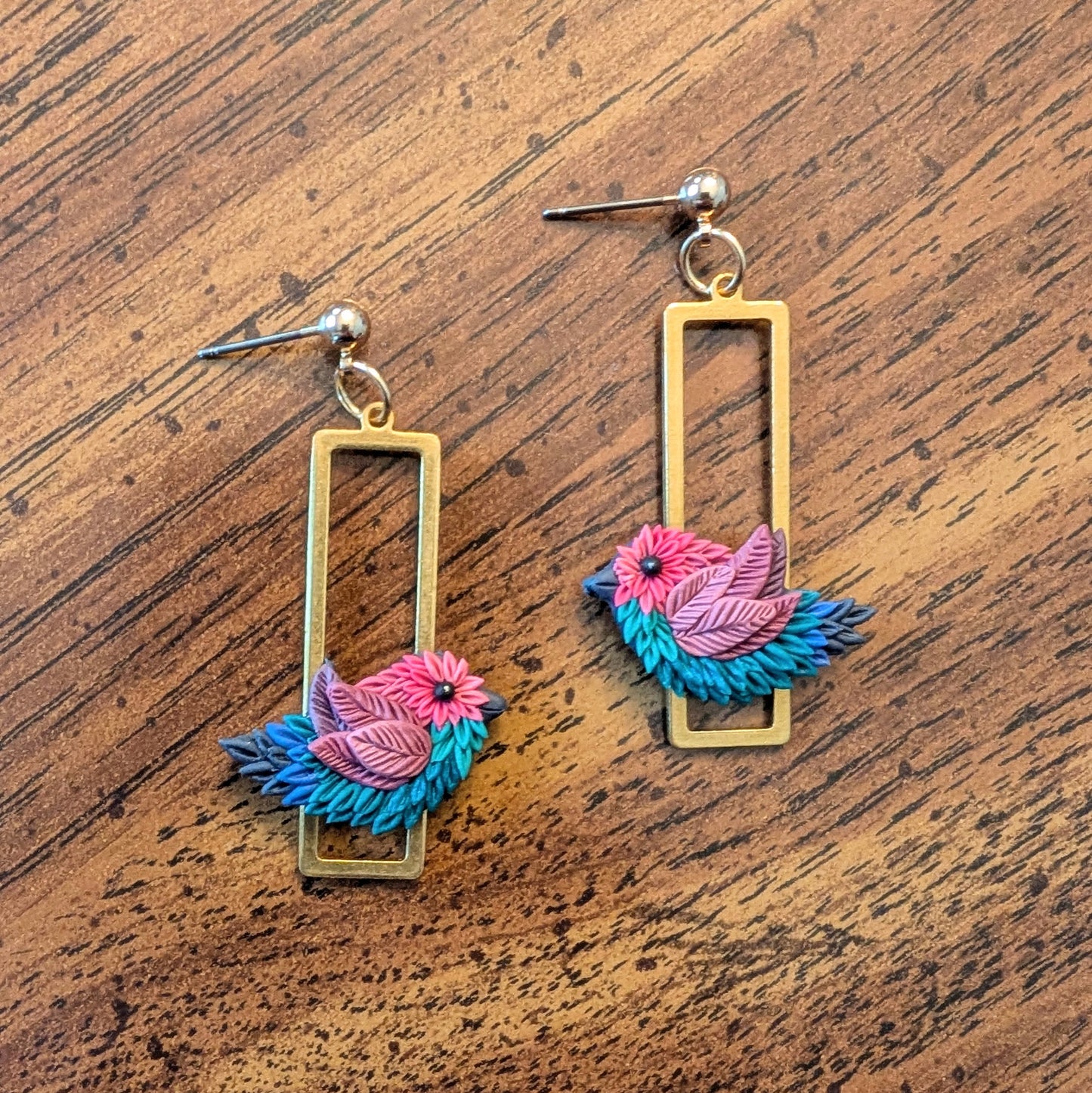 Tropical Chickadee Earrings