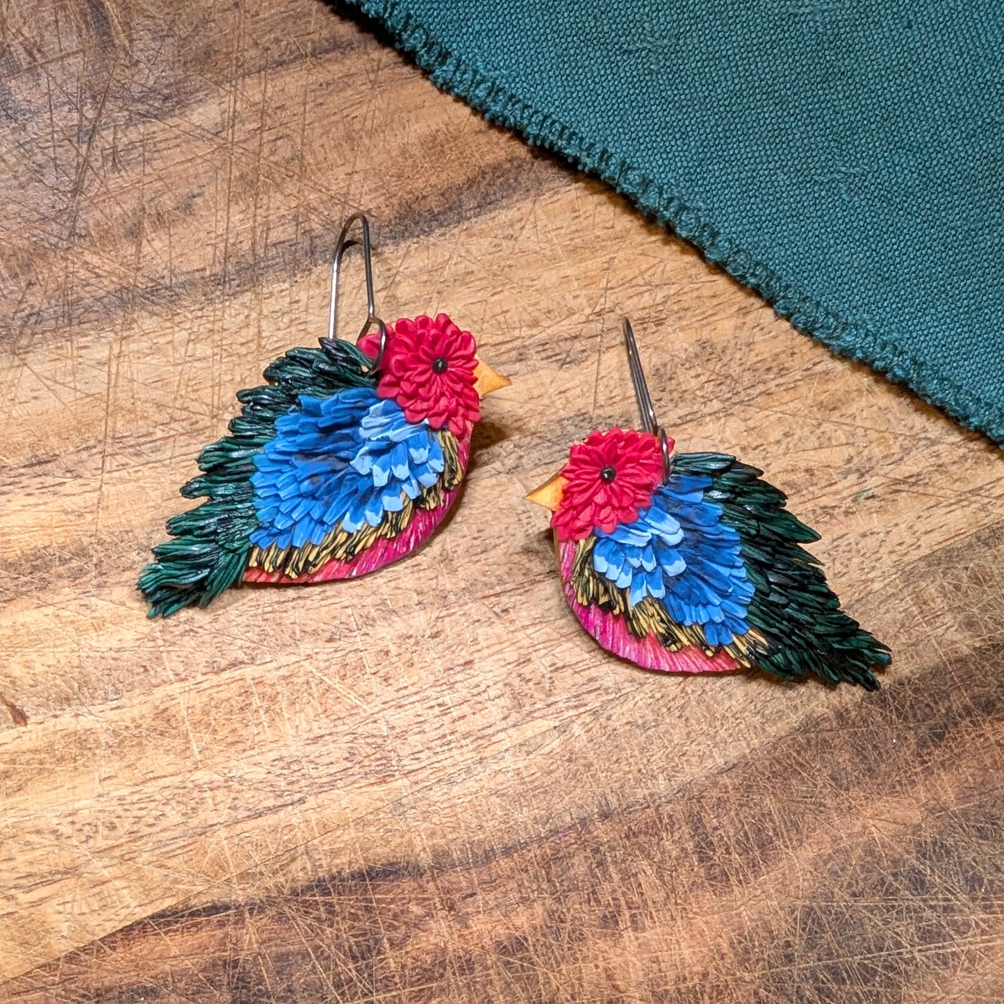 Tropical Chickadee Earrings