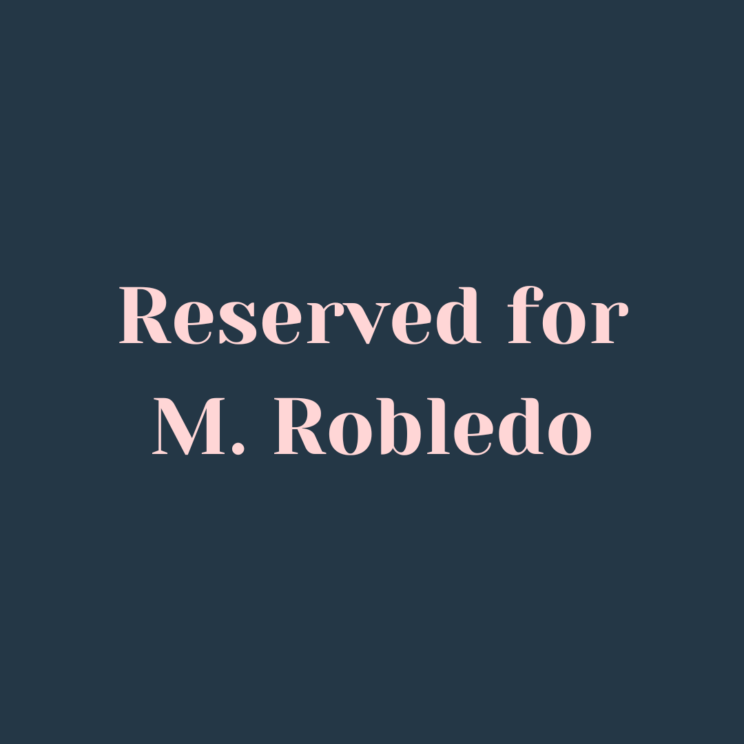 Reserved for M. Robledo