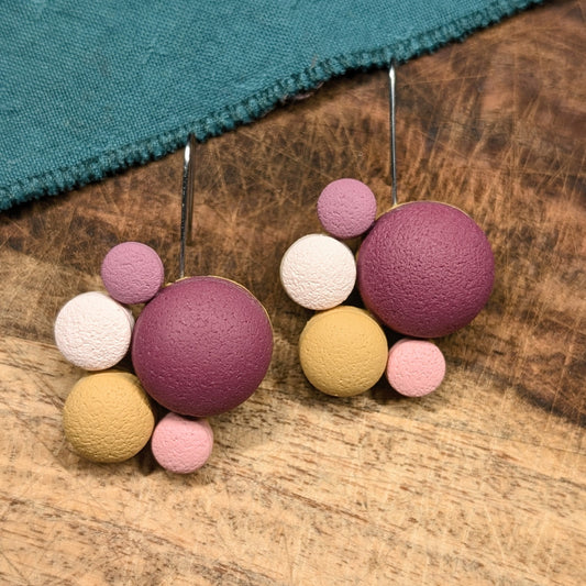 Pebble Cluster Earrings