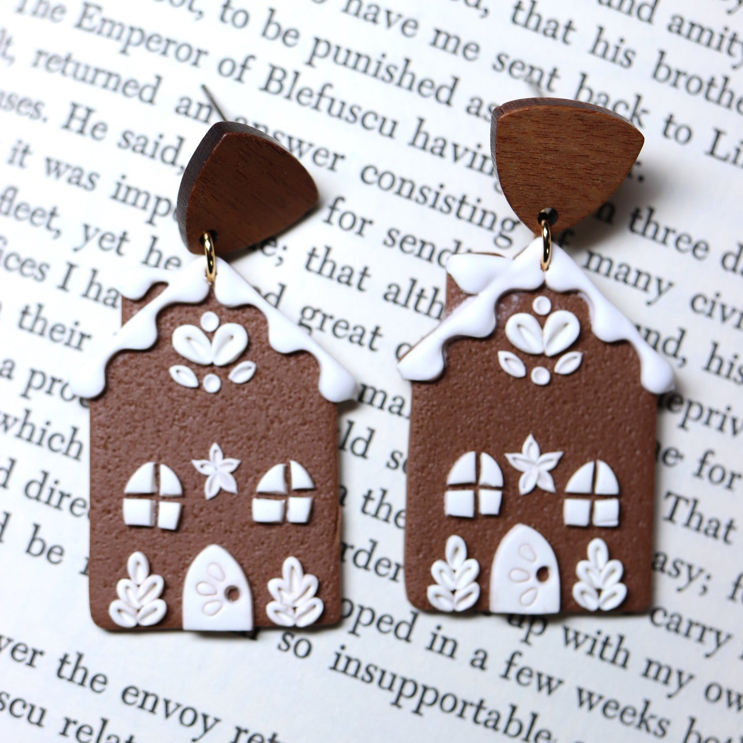 Gingerbread House Earrings