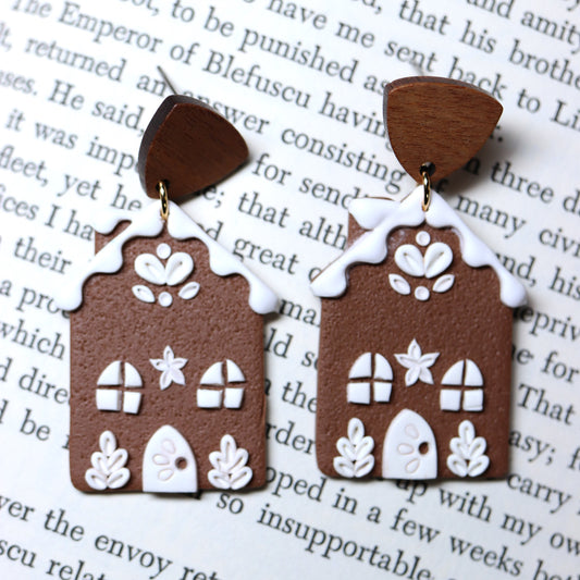 Gingerbread House Earrings
