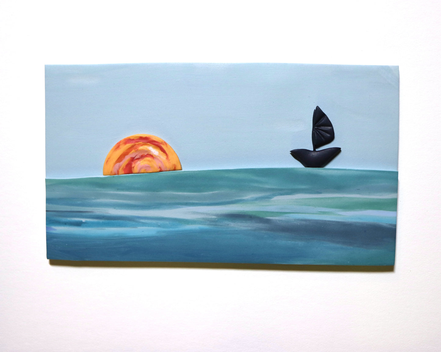 A Junk Boat on the Sea