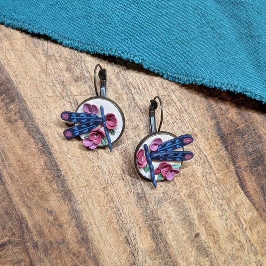 Jo Earrings in Folklore Dragonflies 02
