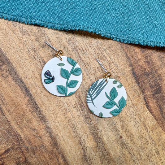 Meg Earrings in Garden Butterfly 01
