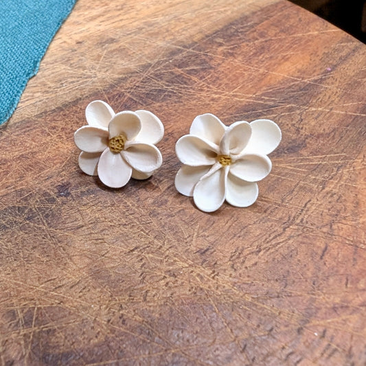White Flower Studs