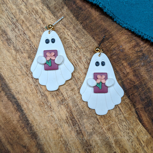 Annabel Lee Earrings with Plum Book