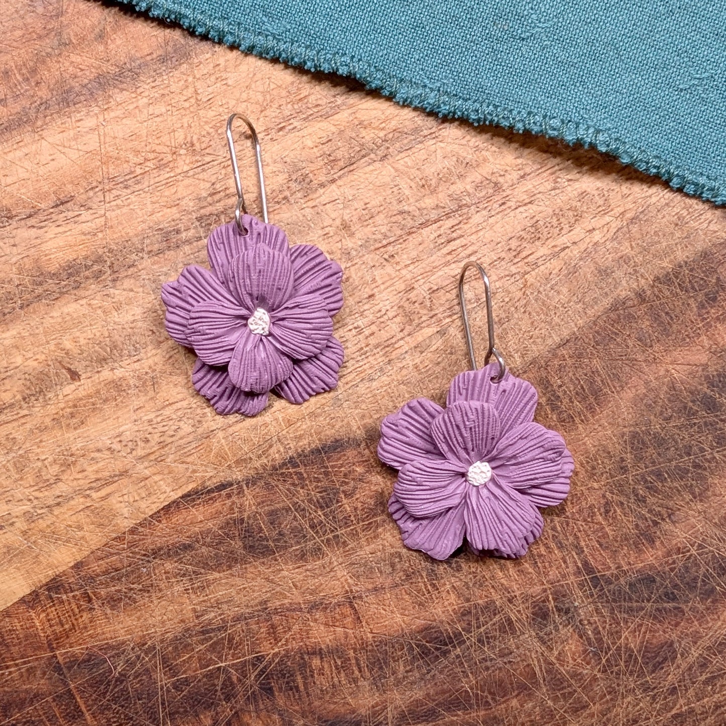 Lavender Flower Earrings