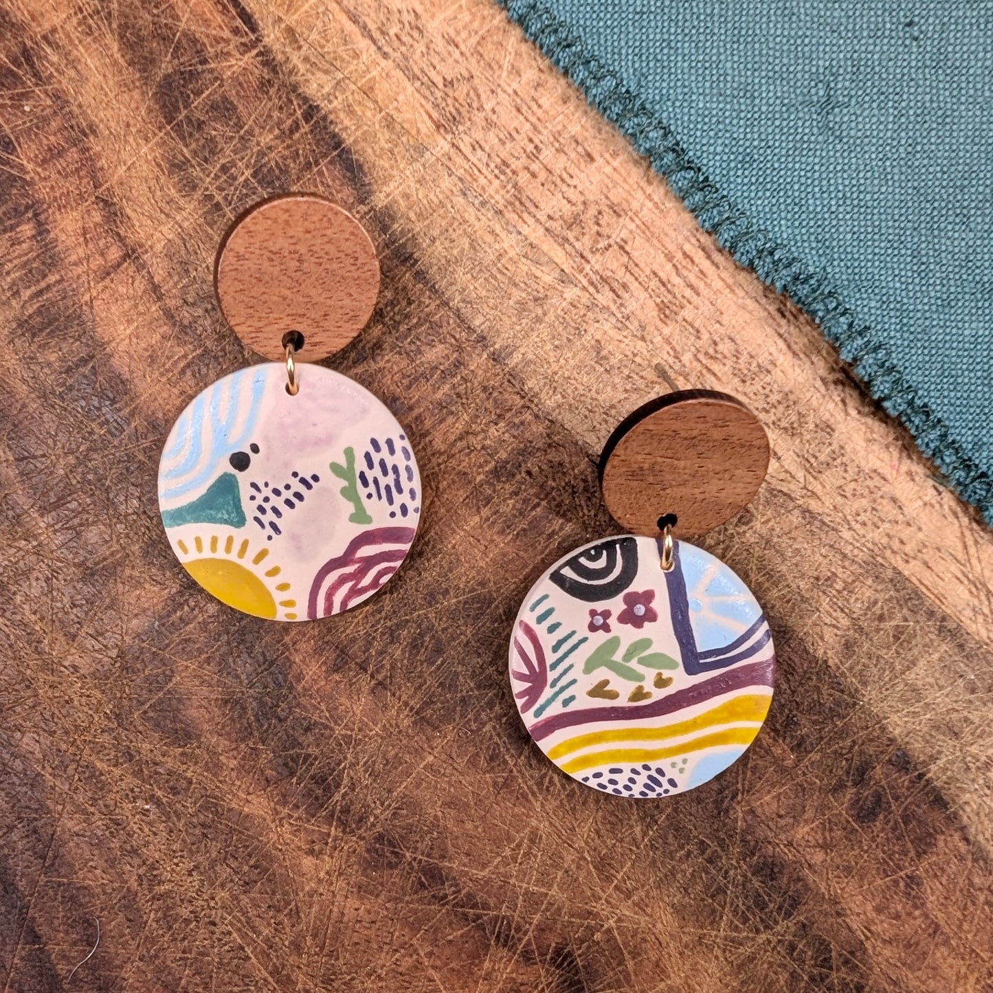 Meg Earrings in Doodle