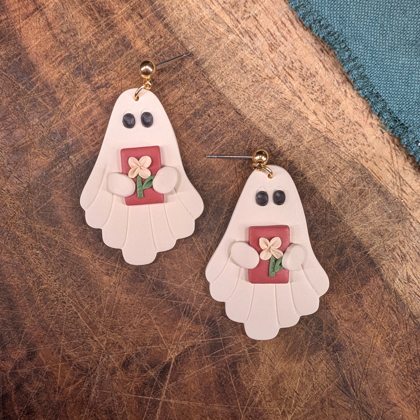 Annabel Lee Earrings with Coral Book