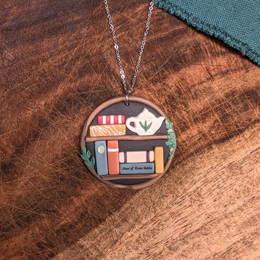 Magic Tree Bookshelf Pendant with "Anne of Green Gables"