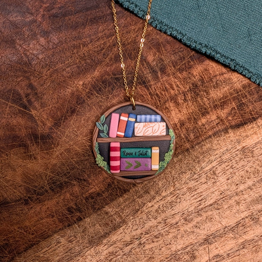 Magic Tree Bookshelf Pendant with "Romeo & Juliet"