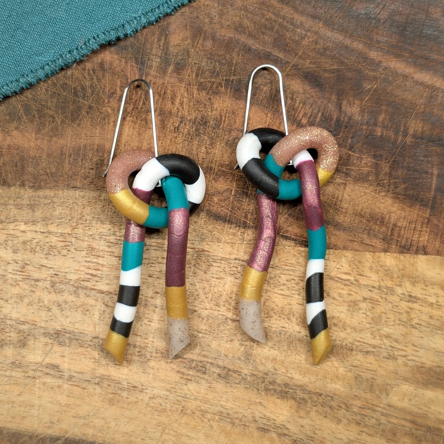 Knot Earrings - Earthy Tones