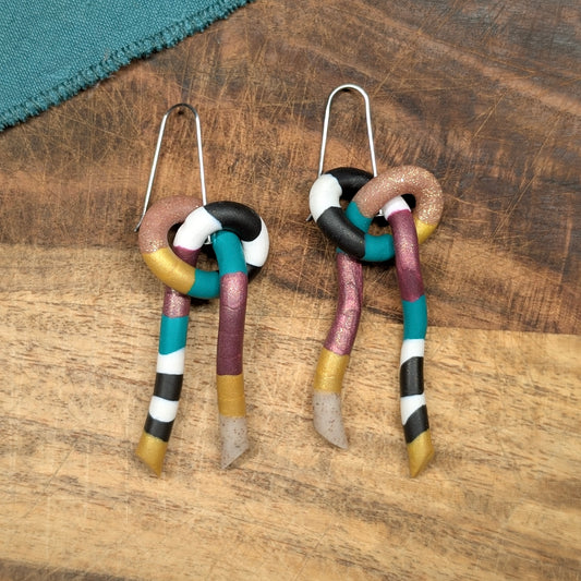 Knot Earrings - Earthy Tones