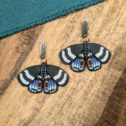 Black Swallowtail Butterfly Earrings