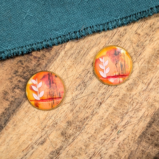 Growing through Darkness - Jo Stud Earrings