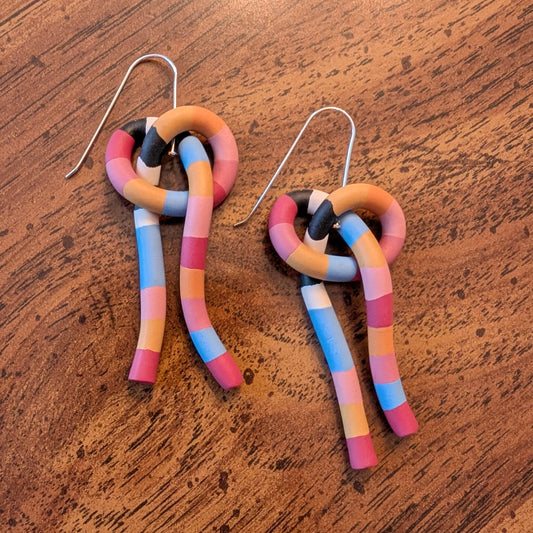 Knot Earrings - Summer Sorbet