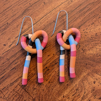 Knot Earrings - Summer Sorbet