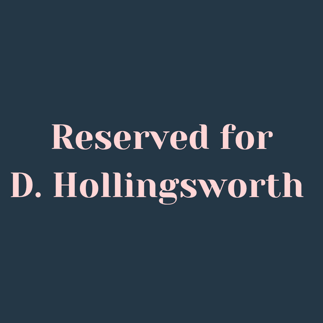 Reserved for D. Hollingsworth