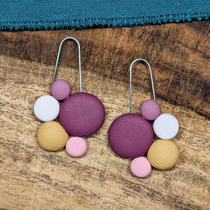 Pebble Cluster Earrings