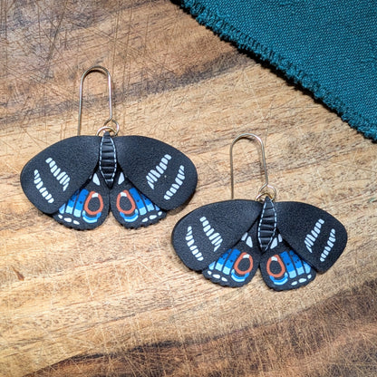 Black Swallowtail Butterfly Earrings